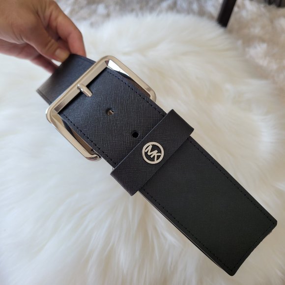 Michael Kors Womens Thick Elasticized Belt Sz S/M Black main image 6